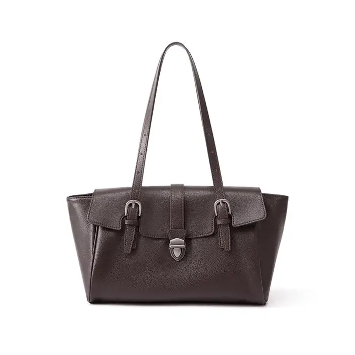 Sac fourre-tout en cuir véritable pour femme