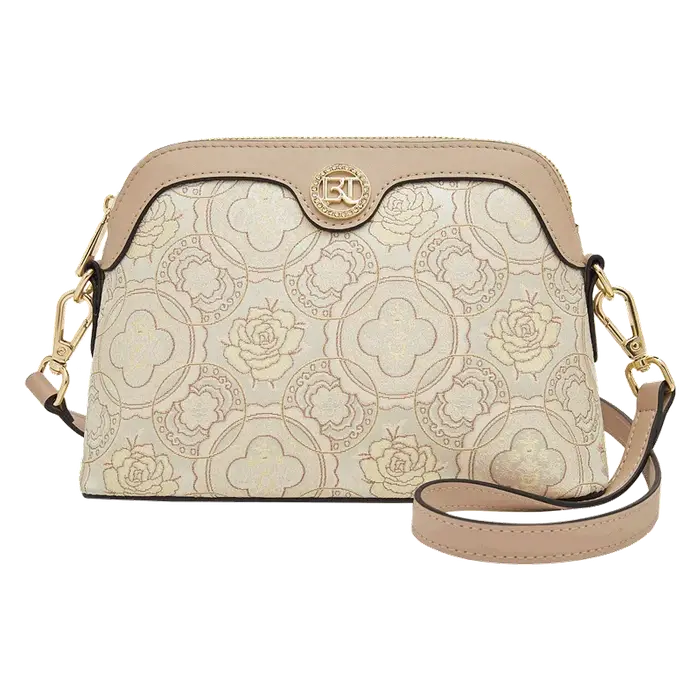 Sac à bandoulière brodé de style chinois FOXER pour femme