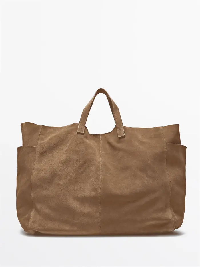 Grand sac à main en daim pour femme