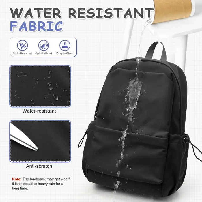 Sac à dos léger pour femmes hommes lycée collège Bookbag pour adolescent mignon