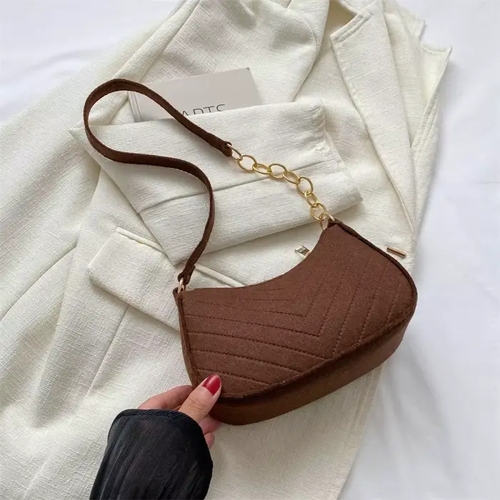 Mini sacs à bandoulière en feutre pour femmes