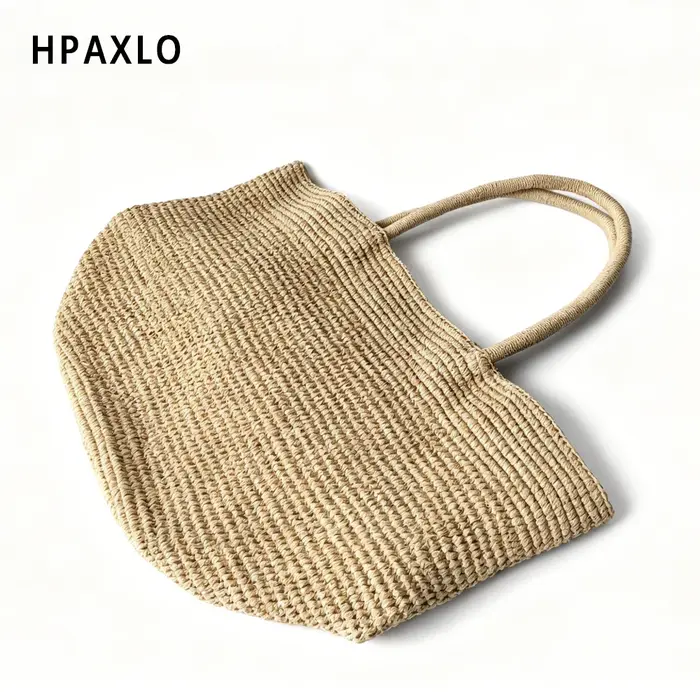 Sac fourre-tout en raphia tressé pour femme
