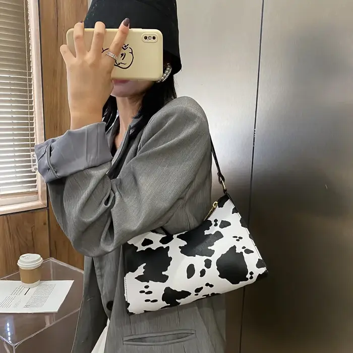 Mode zèbre impression femmes sac à main de luxe PU Simple sous les bras sacs à bandoulière femme conception quotidienne