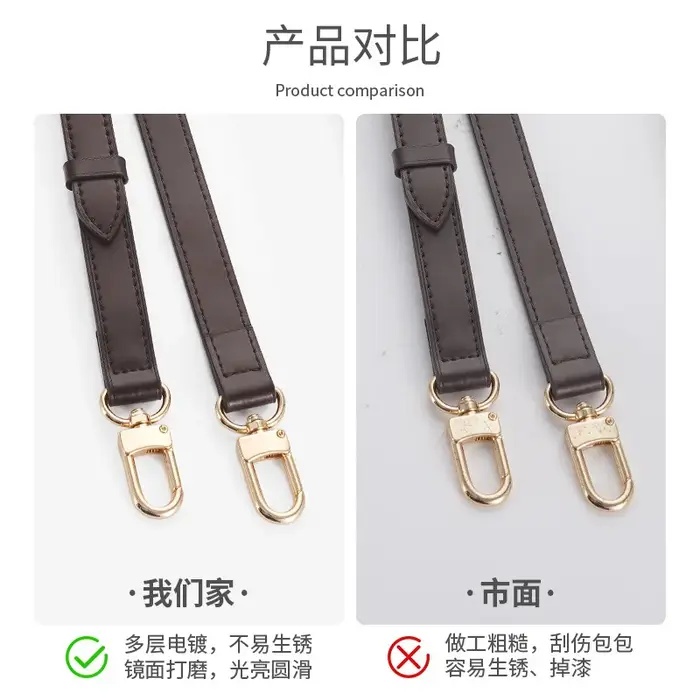 Sangles de sac en cuir de remplacement marron foncé pour LV Speedy 20 25 30 bretelles réglables sacs longs accessoires de ceinture