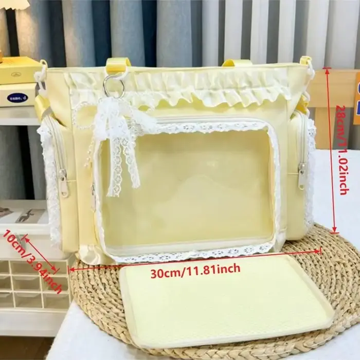 Nouveau sac Ita japonais Y2K transparent grande capacité