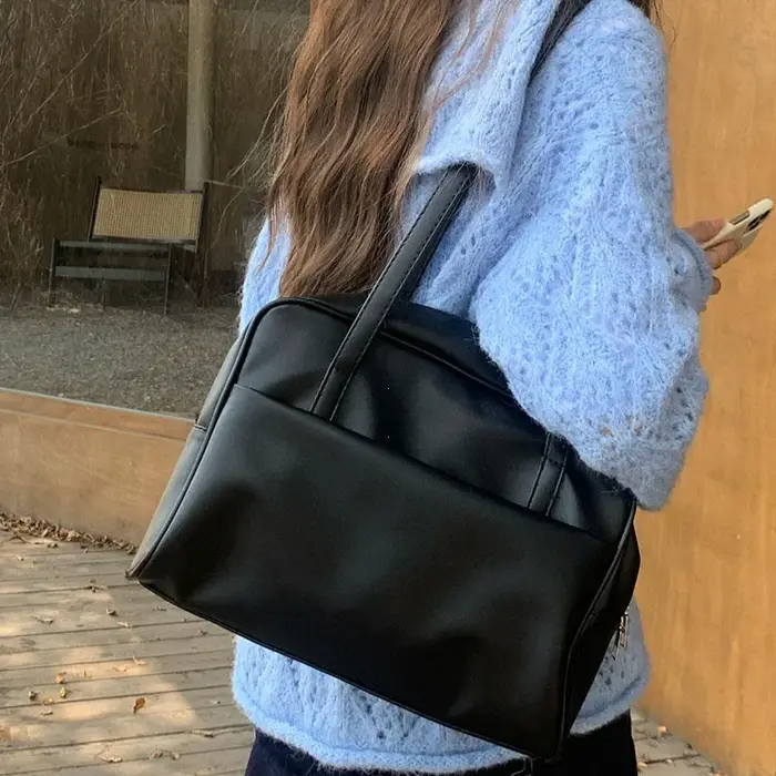 Sac fourre-tout Texture Portable pour femmes, sac à bandoulière sous les bras, sac de transport, gra
