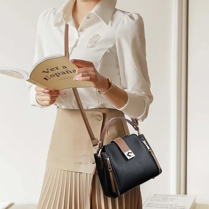 Petits sacs à bandoulière seau pour femmes, sacoches de luxe de styliste en cuir PU, sacs à main décontractés de couleur unie pour dames