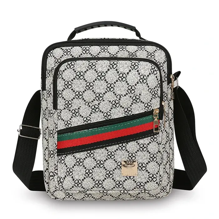 Sac bandoulière homme multi-couches grande capacité imperméable en tissu Oxford, décontracté et prof