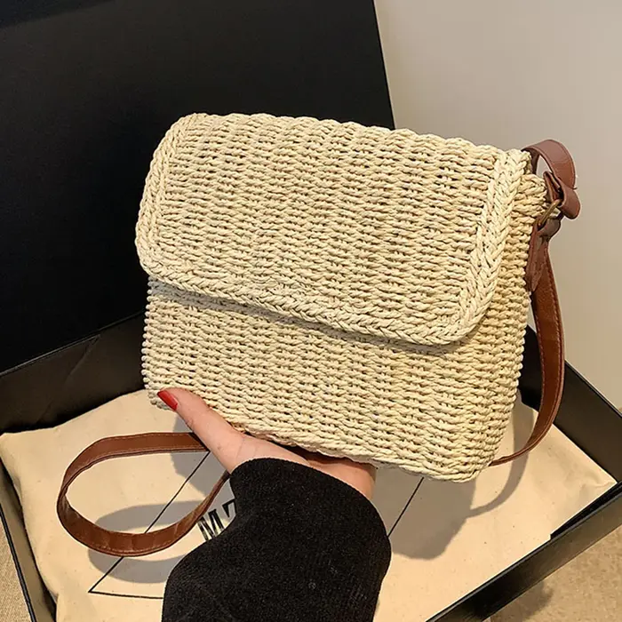 Sac à main en raphia pour femmes