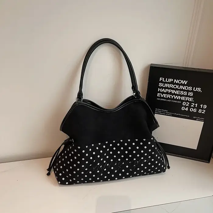 Sac à bandoulière de marque Y2k pour femmes, sac à main à pois doux, coréen décontracté polyvalent i