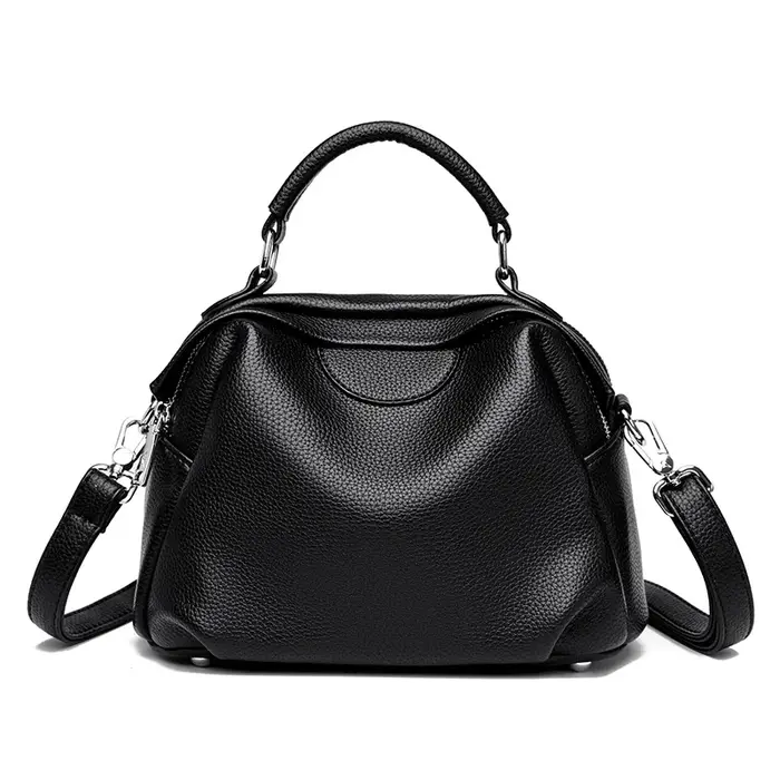 Sac fourre-tout en cuir souple de haute qualité pour femmes, sacoche à bandoulière de grande capacit