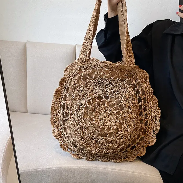 Sacs à main bohème en paille pour femmes