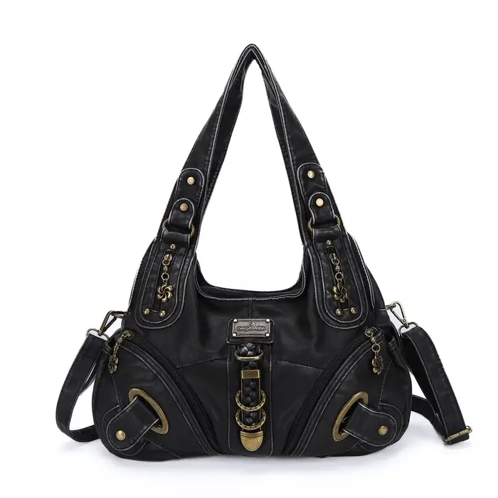 Sac à main vintage pour femme, sac à bandoulière, sac à poignée supérieure, sac à main tendance vint