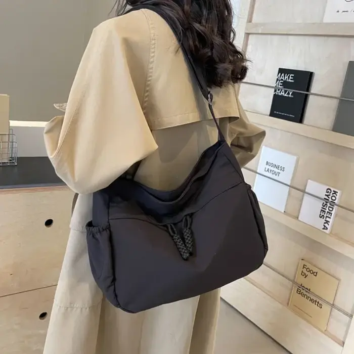 Sac à Bandoulière Hobos en Nylon pour Femme