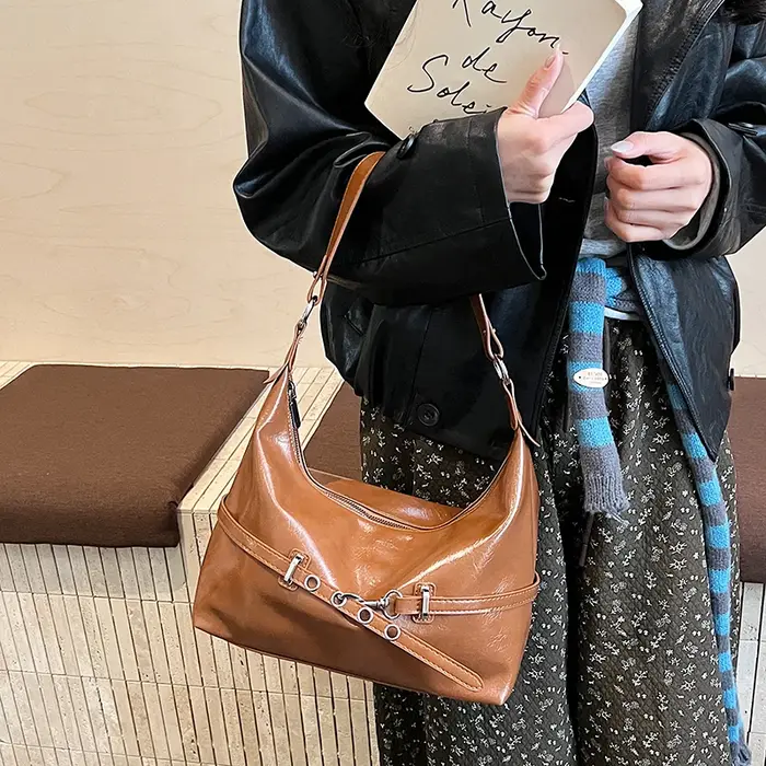 Sacs à bandoulière seau de styliste pour femmes