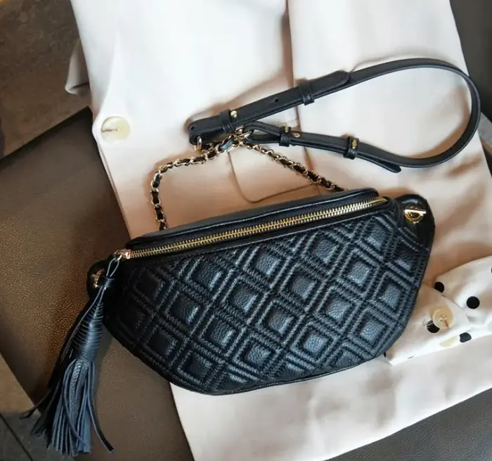 BRIGGS – sac banane en cuir véritable pour femmes, sac de ceinture, porte-monnaie à la mode, bandoul