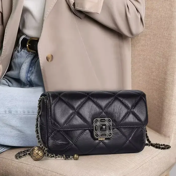Sac d'été en cuir véritable pour femmes
