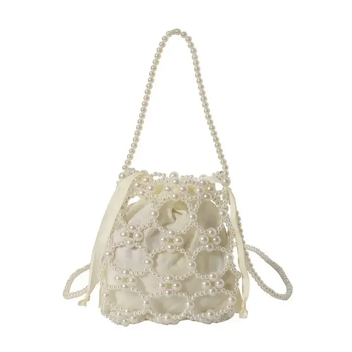 Sac à main chic pour femme avec perles, sac bandoulière, style frais et élégant, nouvelle collection