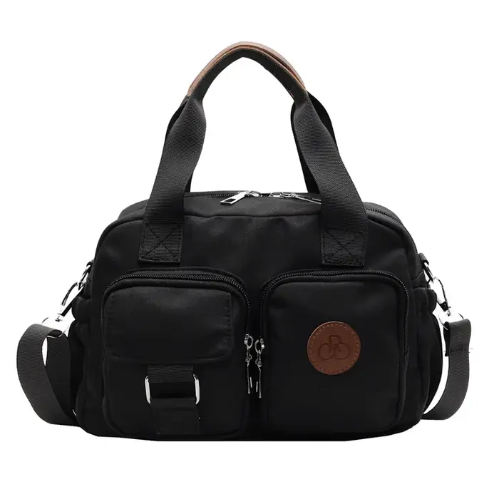 Soldes d'hiver de la saison : Sac à bandoulière en toile grande capacité pour femme, sac diagonal mu