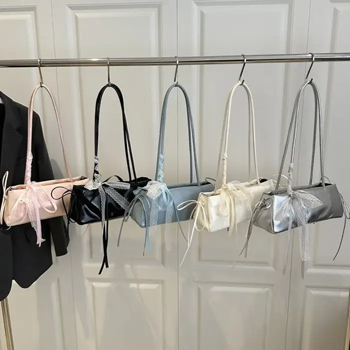 Y2K – sac à main avec nœud en dentelle