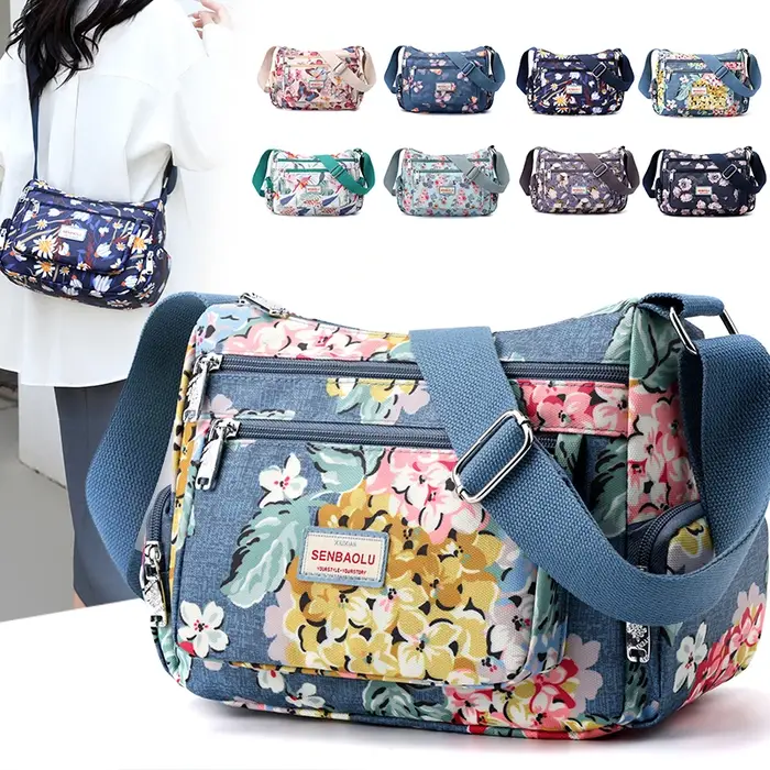 Sac messager multi-poches pour femmes
