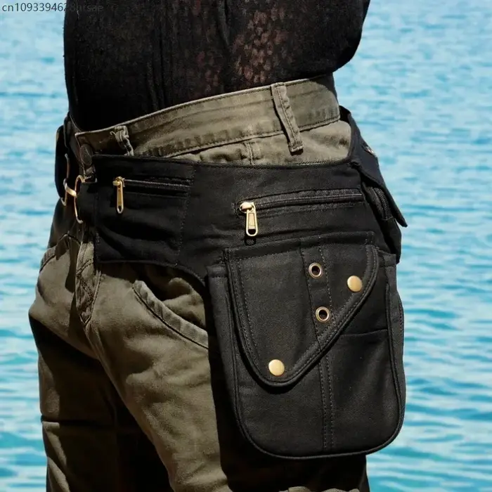 Sacs de taille et de jambe Steampunk Vintage pour femmes et hommes