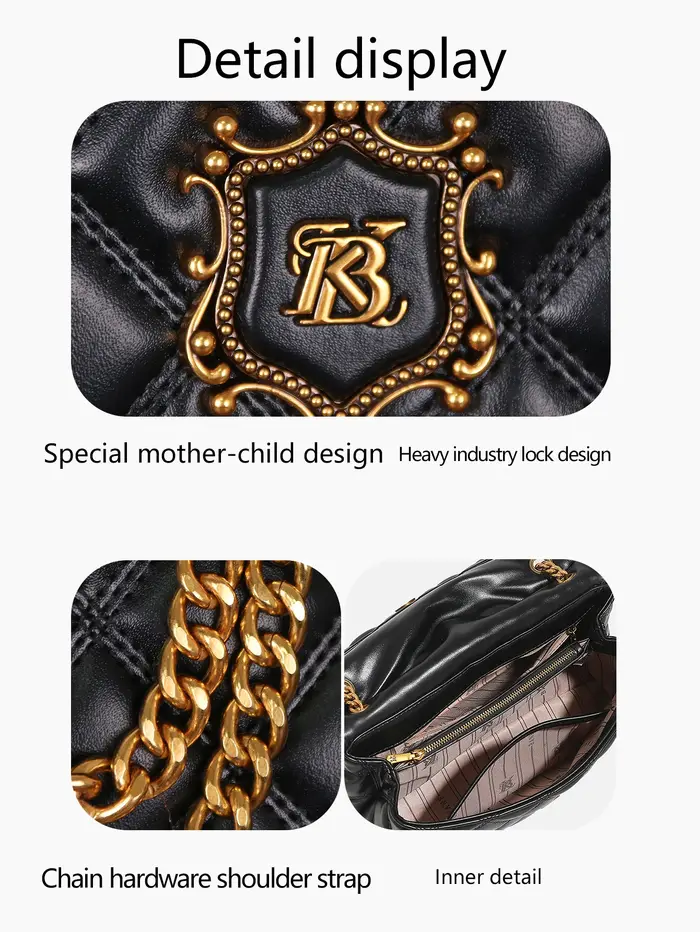 2025 mode nouveau sac à main de luxe Joker tempérament diamant sac à bandoulière haute sens chaîne grande capacité