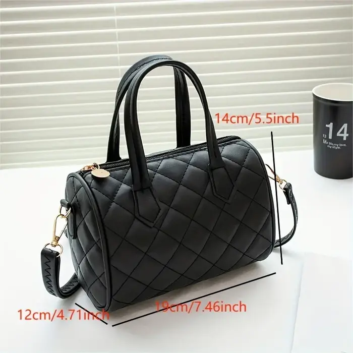 Sac à main à motifs de diamants pour femmes