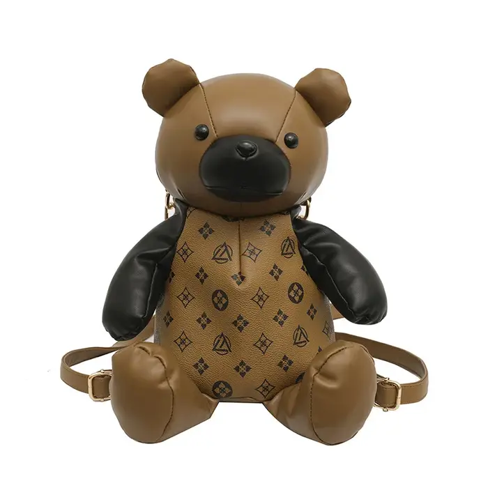 Nouveau Sac à Dos Designer 2026 pour Femme – Sac d'École Ours Mignon de Haute Qualité, Grande Capaci