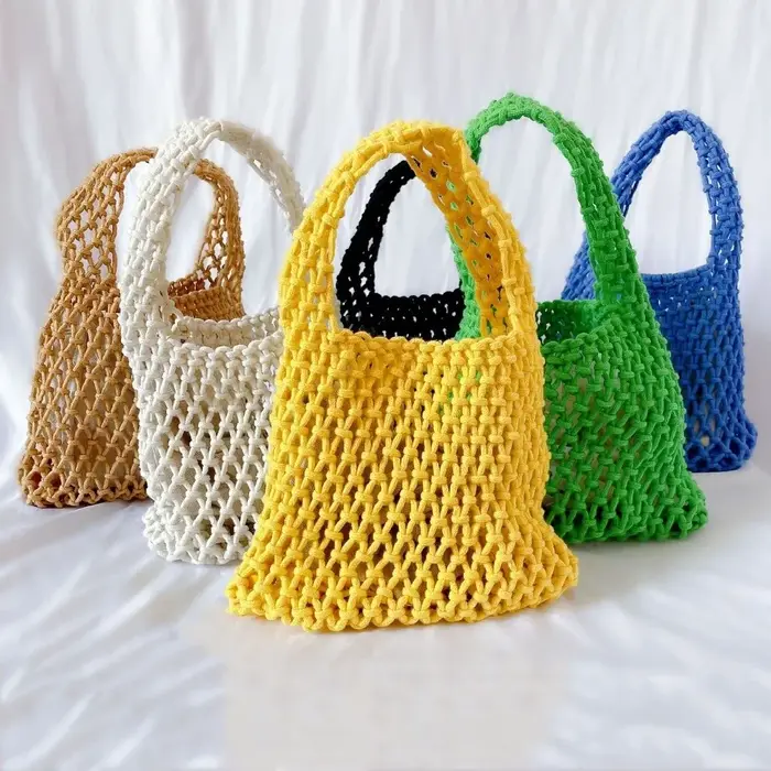 Nouveaux sacs fourre-tout d'été tissés à la main