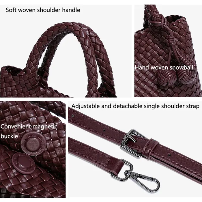 Sac à bandoulière tissé pour femme