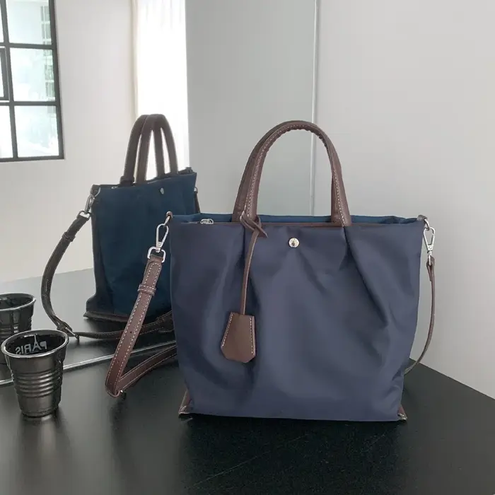 Sac fourre-tout en nylon style coréen avec patchwork