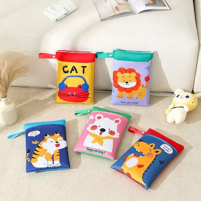 Sac à couches pour bébé motif animal de dessin animé
