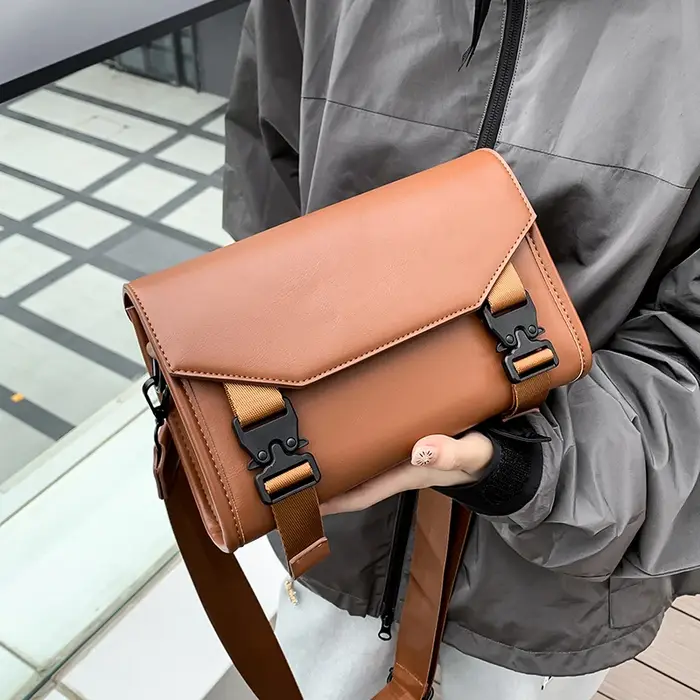 Sac messager à rabat de grande capacité pour femmes et hommes