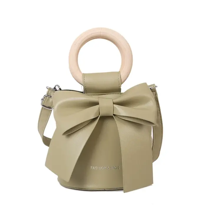 Mini sac à main rond en cuir PU pour femmes