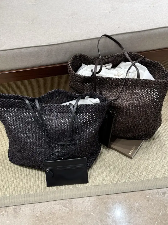 Sacs fourre-tout de plage en raphia style bohème pour femmes
