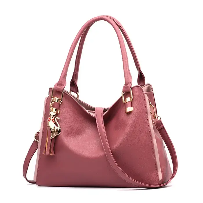 Sac à bandoulière en cuir souple grande capacité pour femme