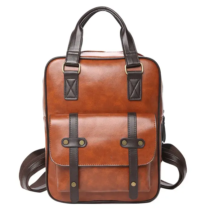 Sac à dos en cuir de haute qualité pour adolescents
