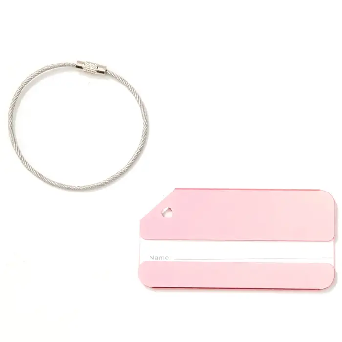 Étiquettes de bagages personnalisées en aluminium, étiquettes de valise en métal personnalisées avec