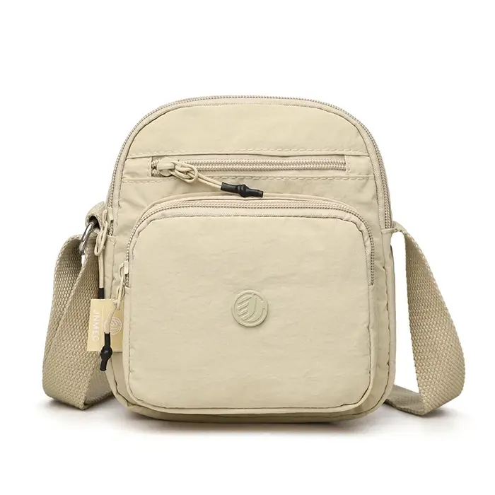 Sac à bandoulière léger en tissu Oxford pour femme – Sac à bandoulière multi-poches idéal pour les a