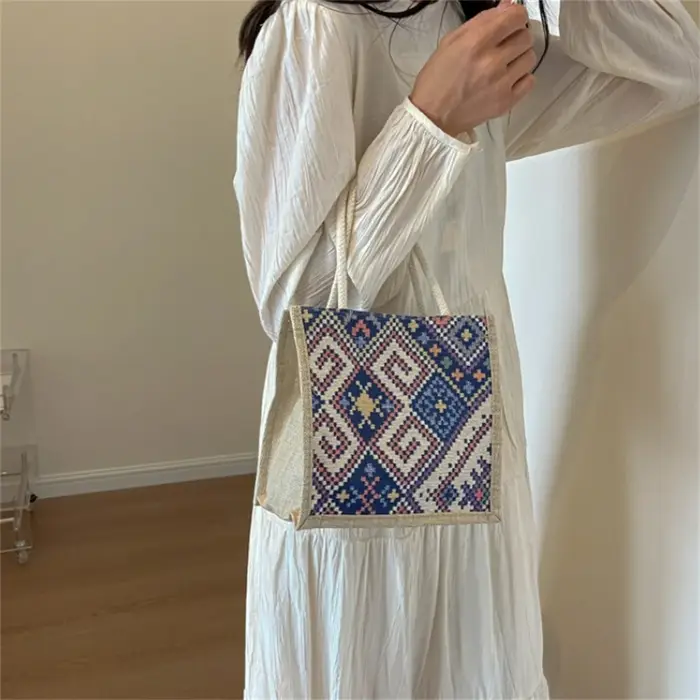 Sac à Main en Lin pour Femme