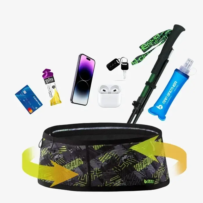 Sac banane de sport élastique tissé MAP BROTHER W1001 pour la course à pied