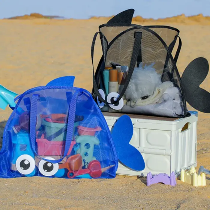 Sac de plage en filet mignon pour jouets de sable