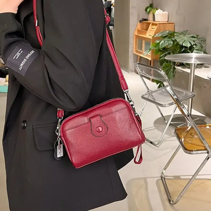 Femmes en cuir véritable sac à bandoulière nouveau décontracté femme petits sacs