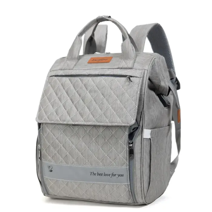 Sac de maternité nouvelle mode export-qualité USB pratique minimaliste léger voyage maman sac à couches grande capacité