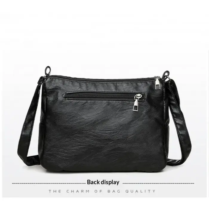 Sac bandoulière pour femme en cuir souple lavé