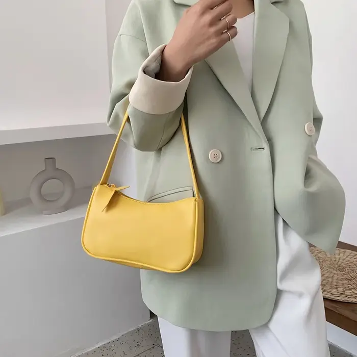 Sacs à main rétro en cuir PU souple pour femmes