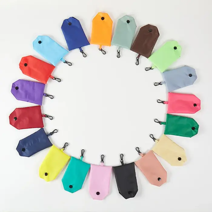 50 pièces/lot, sacs de courses portables pliables réutilisables écologiques avec logo personnalisé | Sac à main pour