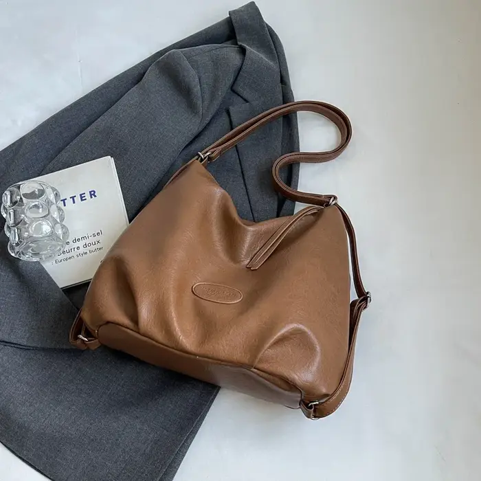 Grande capacité banlieue Vintage décontracté rue Sle unique épaule femmes sac fourre-tout voyage Bapa doux sacs à main