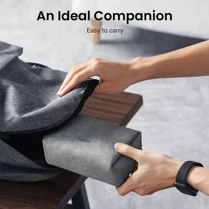 UGREEN – sac de rangement en cuir